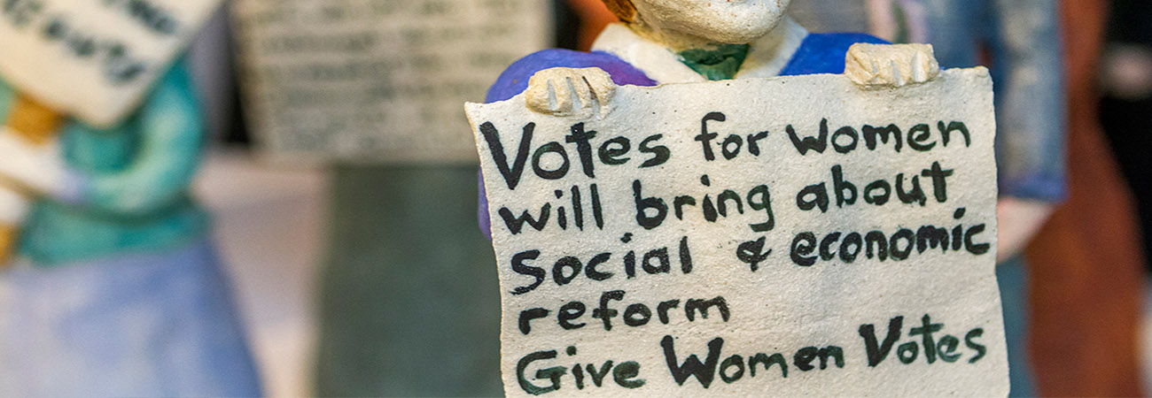 Banner women voting